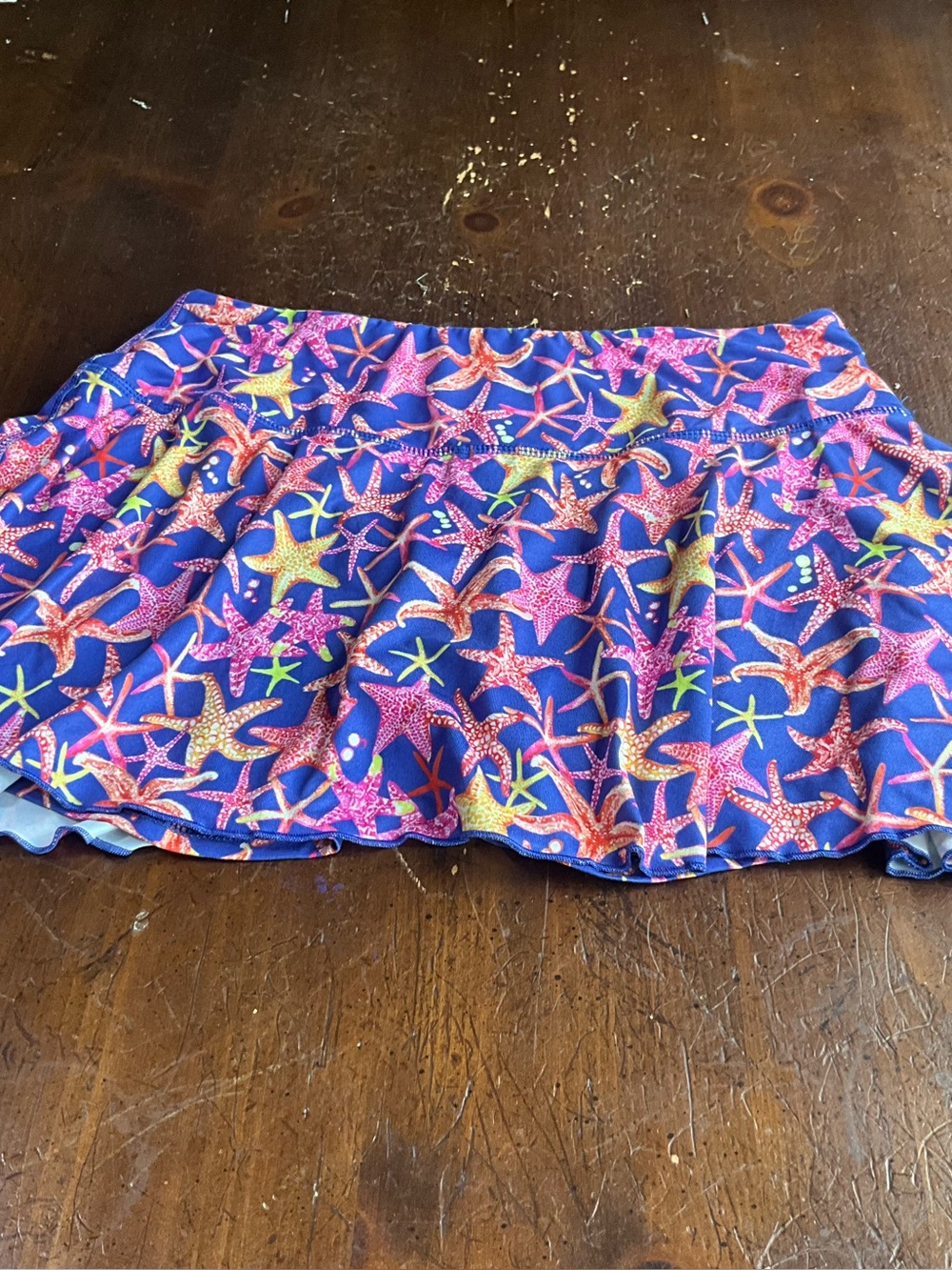 Gottex size large starfish print tennis skort